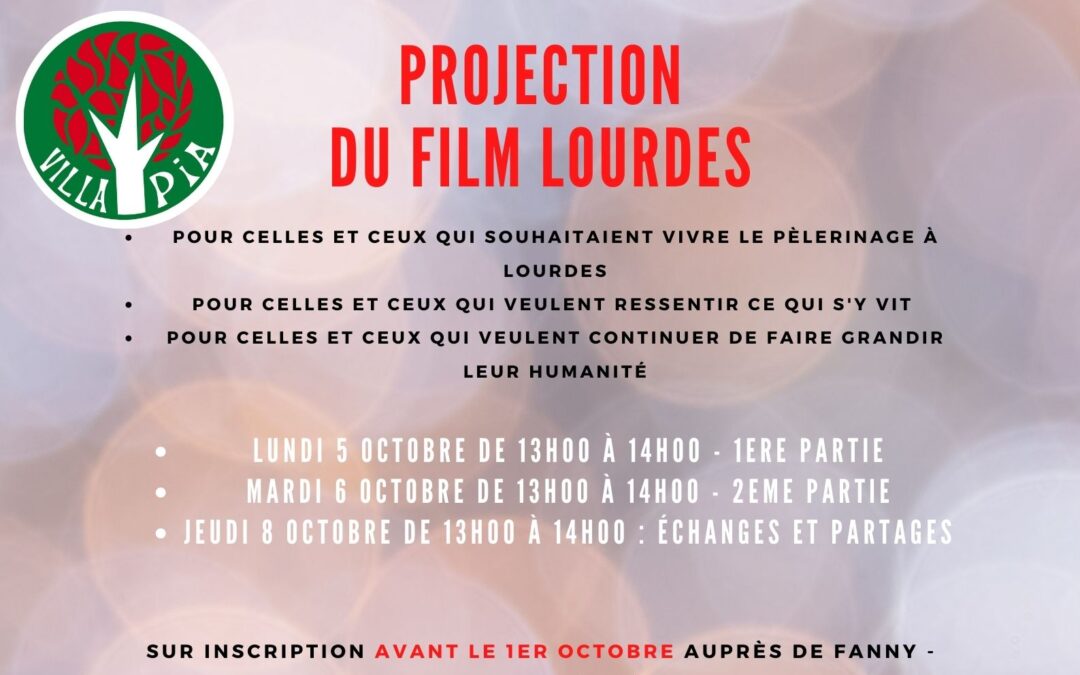 PASTO CINÉ : Projection du film Lourdes